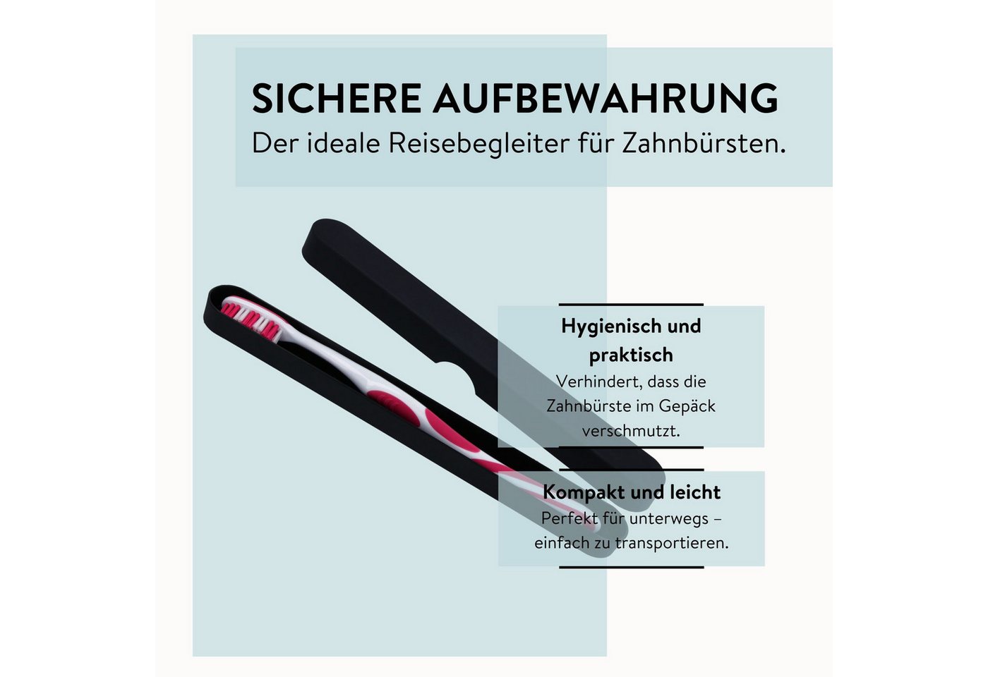 PARSA Beauty Zahnbürstenhalter Essential Zahnbürstenköcher Flair Rubber, Stilvoll & Rutschfest – Bild 4 von 5