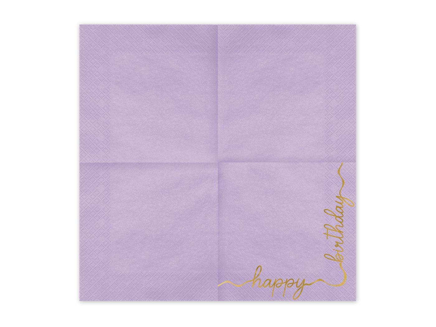 partydeco Papierdekoration, Servietten Papier 33x33cm Happy Birthday 12 Stück Farbmix / Gold – Bild 2 von 5