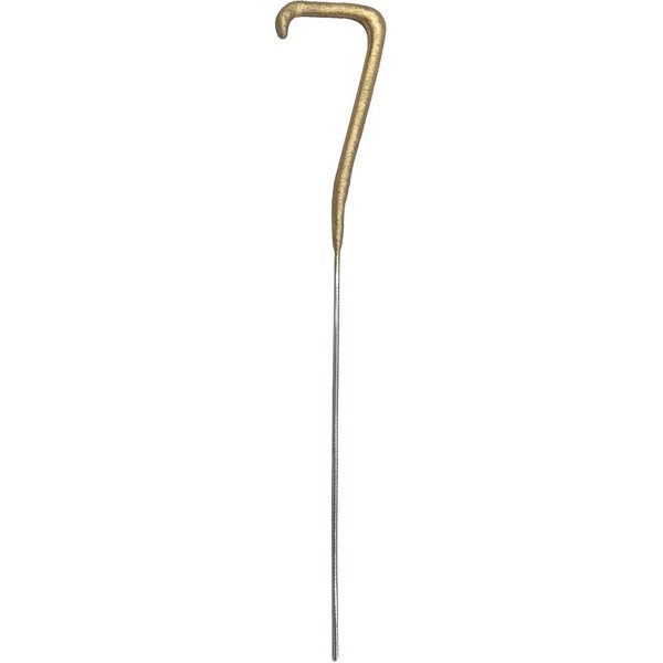 partydeco Tortenstecker, Wunderkerze Geburtstag 15cm Zahl 7 Gold 1 Stück