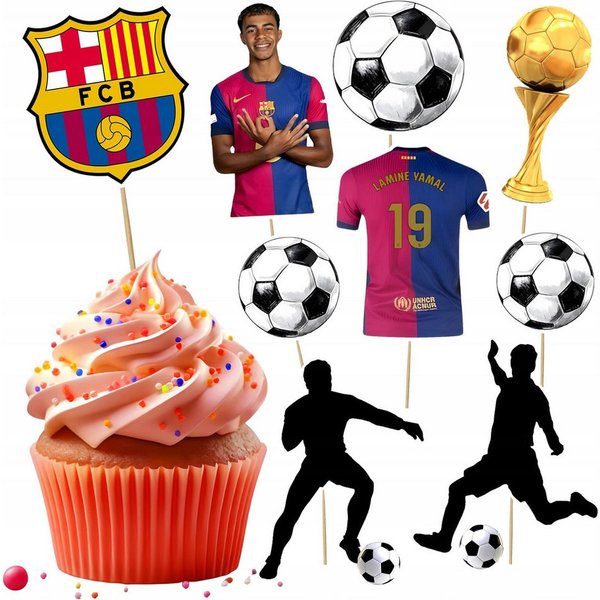 PartyPal, Topper Topper für Torte, FC Barcelona Yamal, 10 Figuren