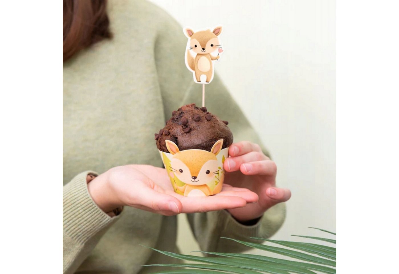 PartyPal, Topper Waldkuchen- und Cupcake-Topper - 9 Stück. Perfekt für Geburtstage, Papier – Bild 3 von 5