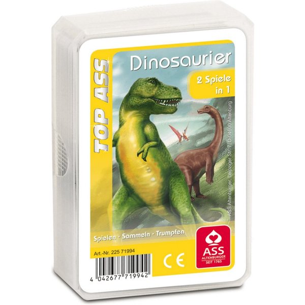 Partystrolche Spiel TOP ASS Quartett Dinosaurier