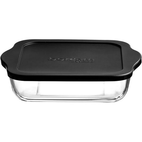 Pasabahce Backform aus Glas 3,2L mit Deckel Ideal für Kuchen, Desserts oder Ofengerichte, (1-tlg)