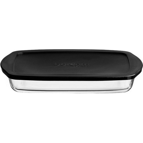 Pasabahce Backform aus Glas 3,85L mit Deckel Ideal für Kuchen, Desserts, Auflaufform, (1-tlg)