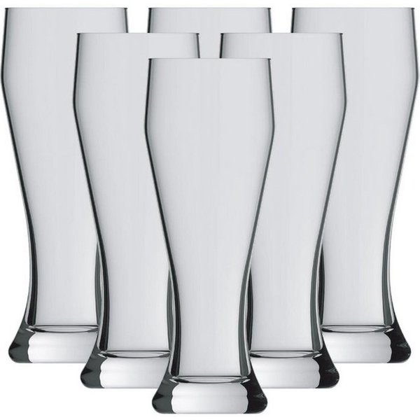 Pasabahce Bierglas Ranft Weizenbiergläser 0,3 l 6er Set, 6-tlg., Glas