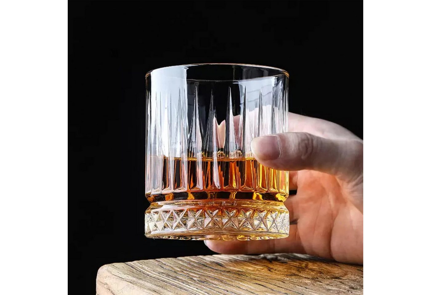 Pasabahce Gläser-Set Elysia Whiskeyglas, 4-tlg., Glas, perfekt für Whisky, Bourbon & mehr, 4er Set, 355ml – Bild 2 von 5