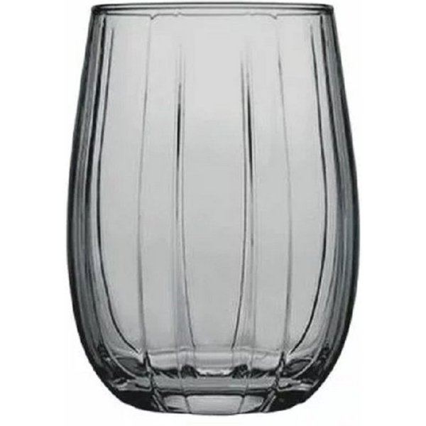 Pasabahce Gläser-Set LINKA 420302 6er Set Grau Wassergläser Kurz Fackelglas 240 ml, 6-tlg., 240 ml