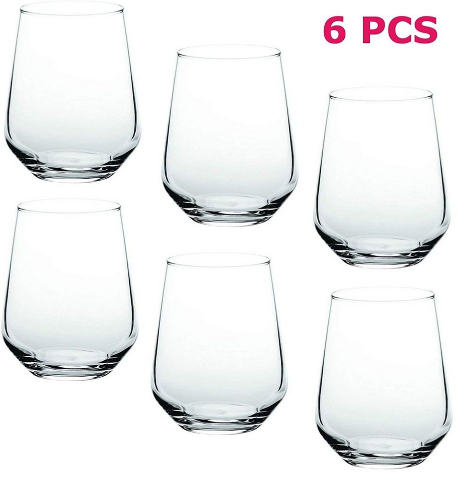 Pasabahce Glas Allegra, 6-tlg., Glas, 420 ml, Transparent – Bild 2 von 5