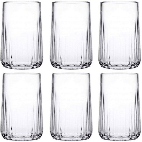 Pasabahce Glas Nova 420522 6-Teilig Kleines Trinkglas Su Bardagi Gläser Wassergläser, 6-tlg.