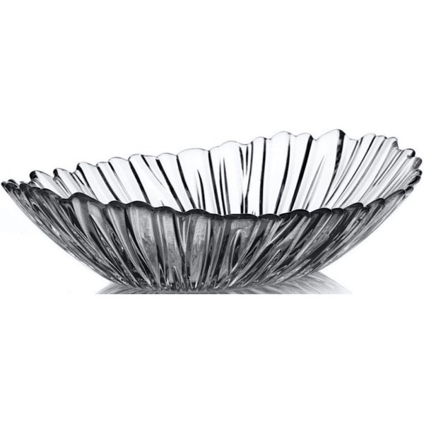 Pasabahce Schale 10611 Aurora Tafelaufsatz Glas, Oval, 33 x 26 cm Salatschale, (1-tlg)