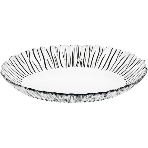 Pasabahce Servierteller Aurora Ovale Serviceteller Servierplatte 25X20cm aus Glas Teller