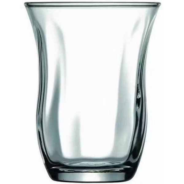 Pasabahce Teeglas Cihangir 95 ml - 6-teiliges Set, Streifen-Design, 6-tlg.