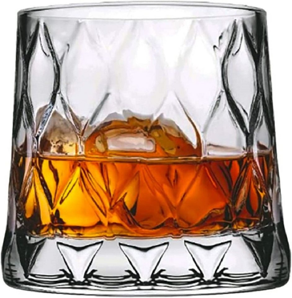 Pasabahce Whiskyglas 4er-Set Leafy Old Fashioned Special Design mit schwerem Boden, 300 ml, 4-tlg. – Bild 2 von 3