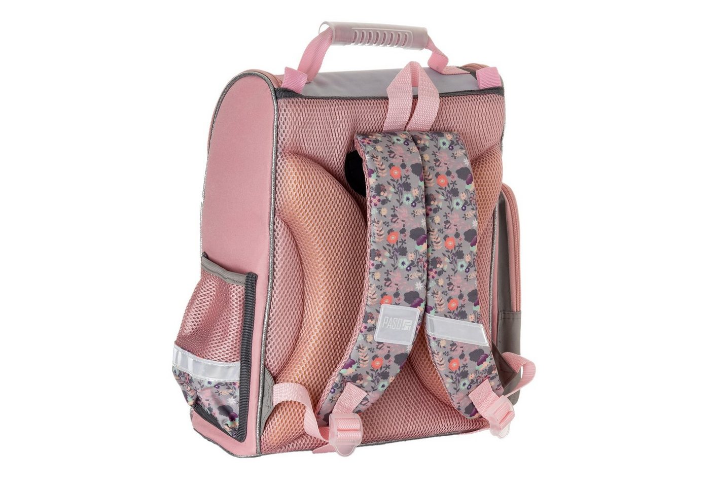 PASO Schulranzen Schulranzen-Set (Set, 3-Tlg), Mit Turnbeutel & Befüllter Federmappe - Pferd - Rosa – Bild 4 von 5