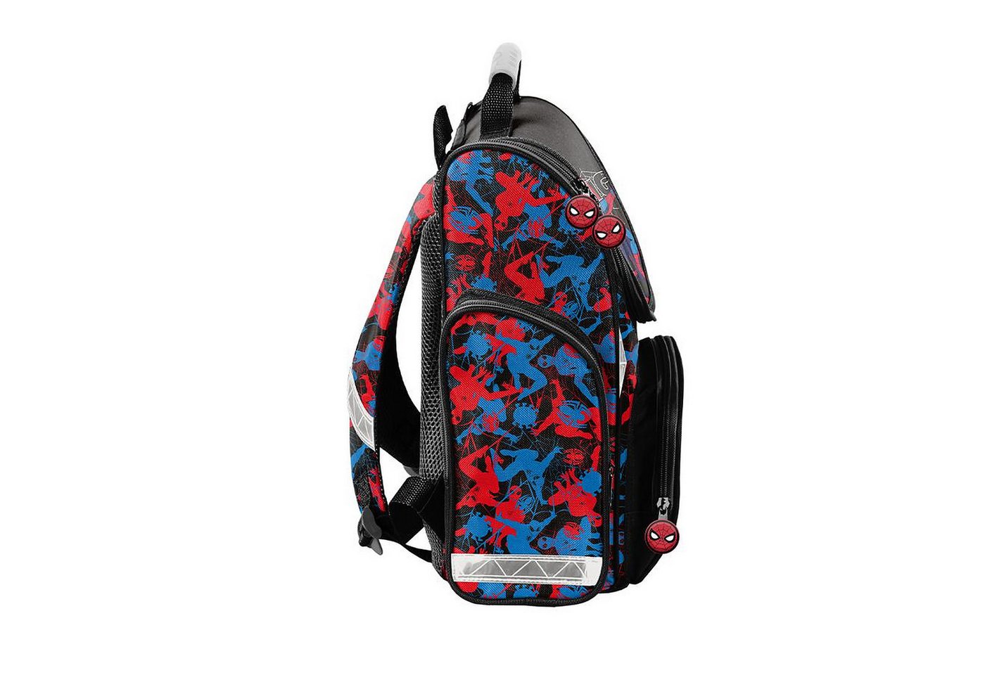 PASO Schulrucksack Mega-Set Spider-Man Schulset 6-tlg. (Schulranzen + Turnbeutel + Federmäppchen + Lunchbox + Trinkflasche + Sporttasche, 6-tlg) – Bild 3 von 5