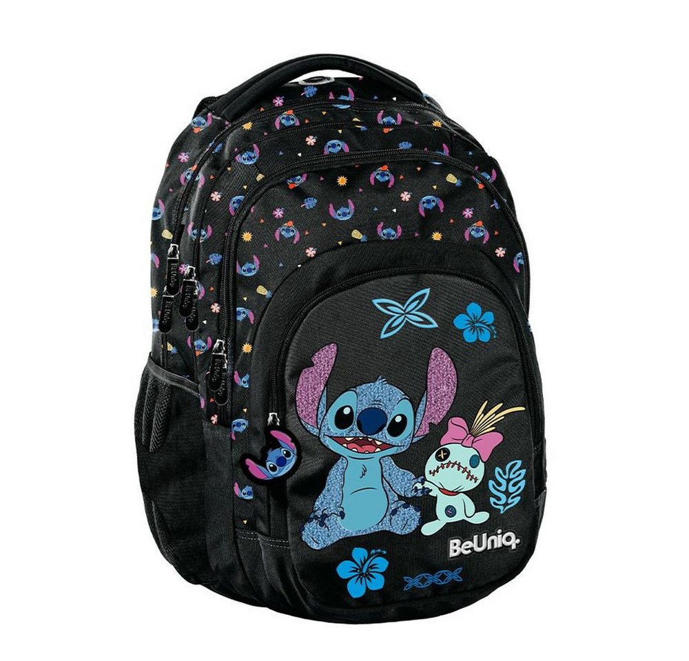PASO Schulrucksack (Schulset, 5-tlg), Lilo & Stitch Mega Set 5-teilig – Schwarz – Bild 2 von 5