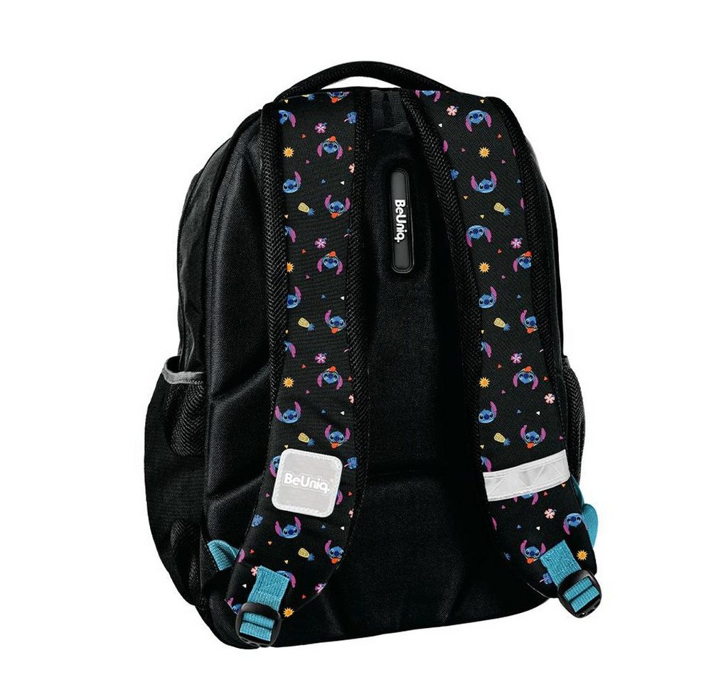 PASO Schulrucksack (Schulset, 5-tlg), Lilo & Stitch Mega Set 5-teilig – Schwarz – Bild 4 von 5