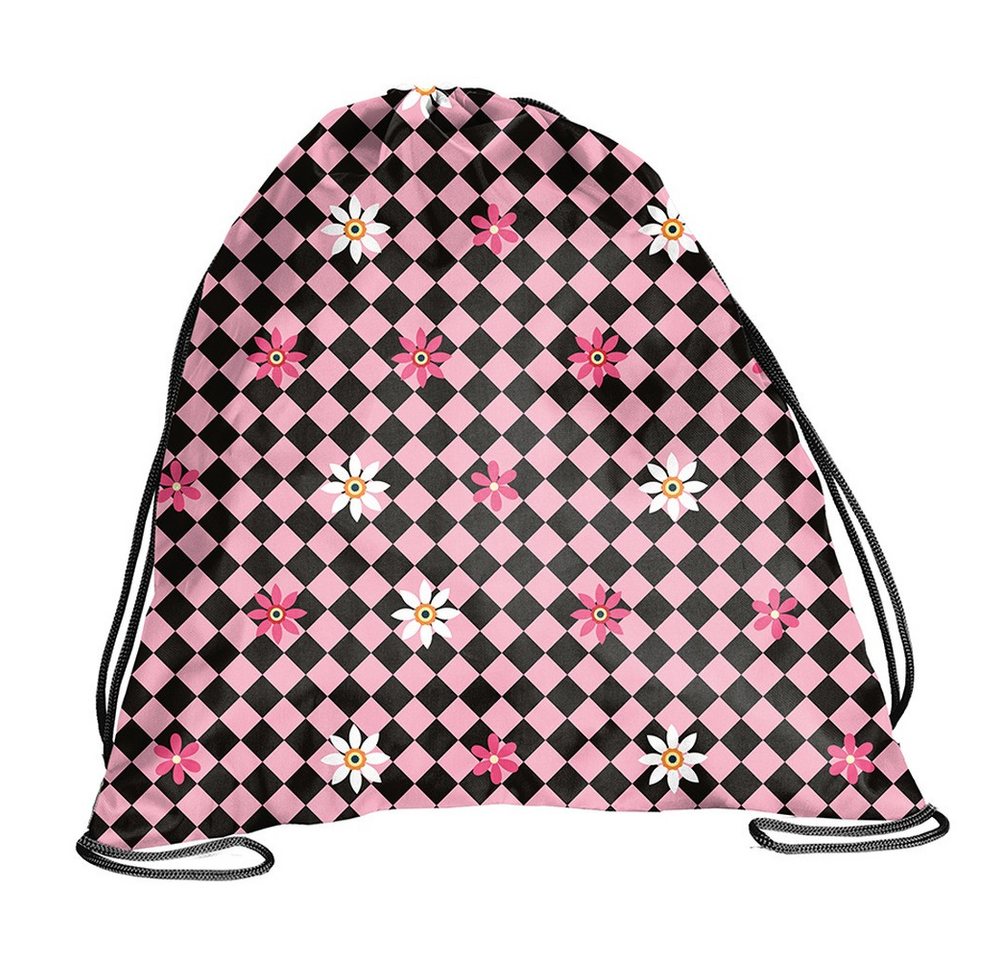 PASO Schulrucksack (Schulset, 5-tlg), Gitter Mega Set 5-teilig – Rosa – Bild 5 von 5