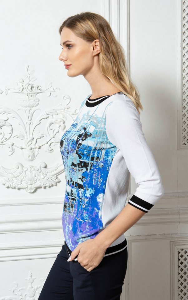 Passioni 3/4 Arm-Pullover mit Strassdetails – Bild 3 von 5