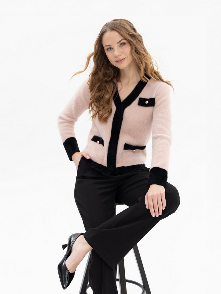 Passioni Cardigan mit Kontrastdetails – Bild 2 von 4