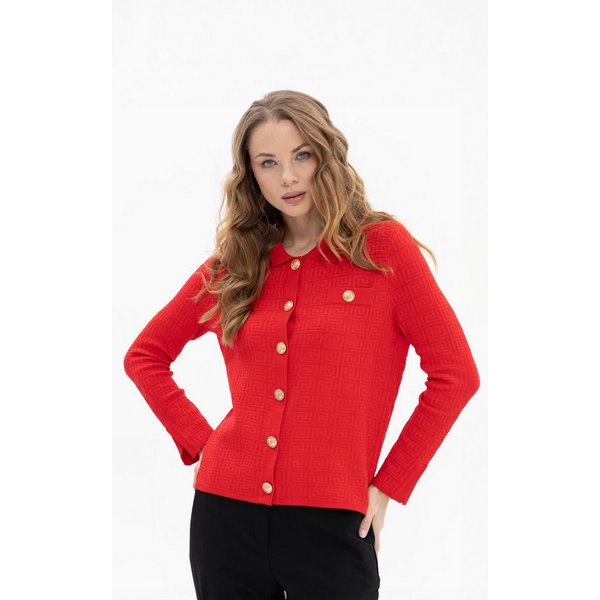 Passioni Cardigan mit Strukturmuster
