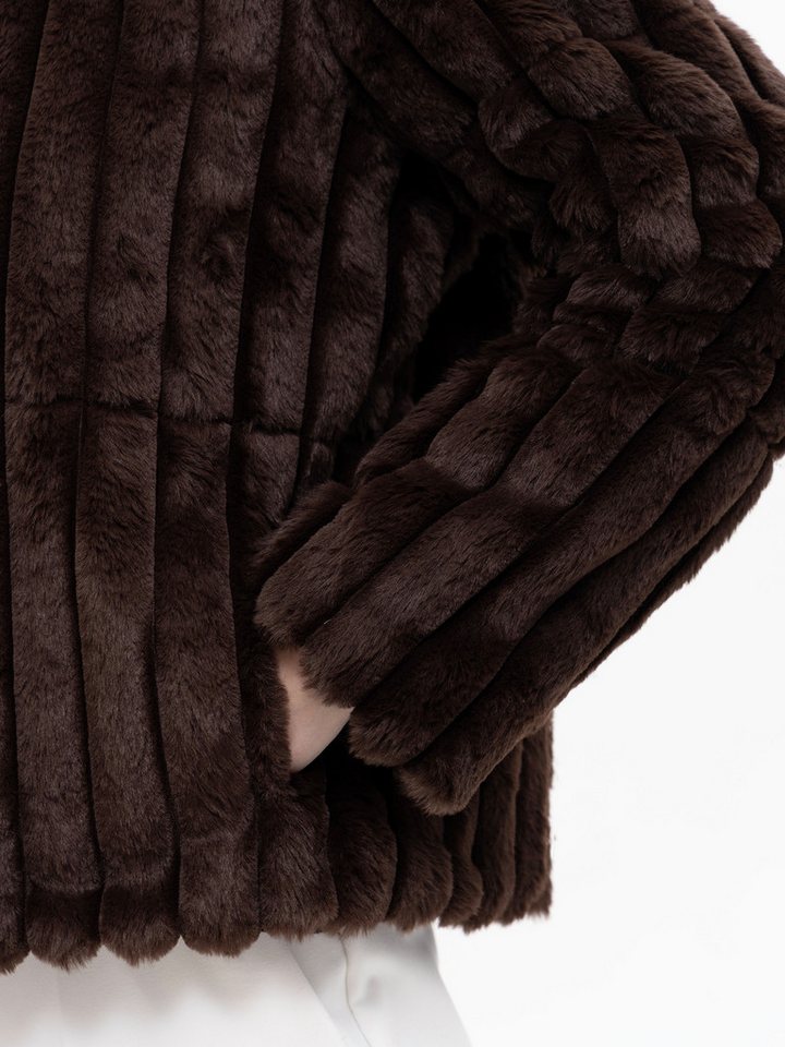 Passioni Fellimitatjacke in Stepp-Optik – Bild 4 von 5