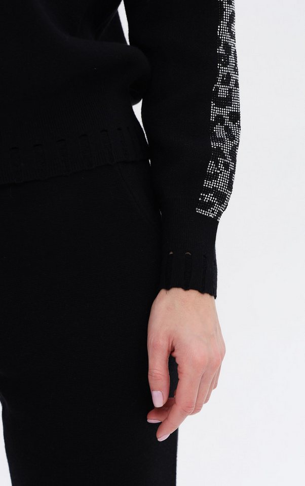 Passioni Kapuzenpullover mit Leo-Strass – Bild 3 von 3