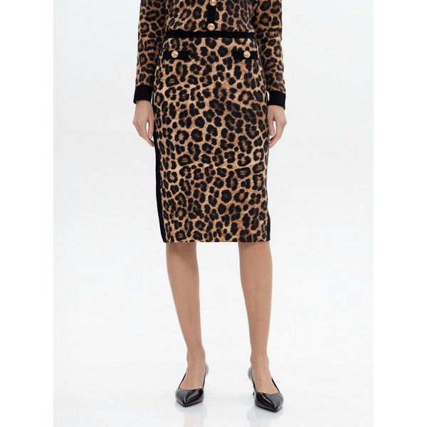 Passioni Midirock mit Animalprint