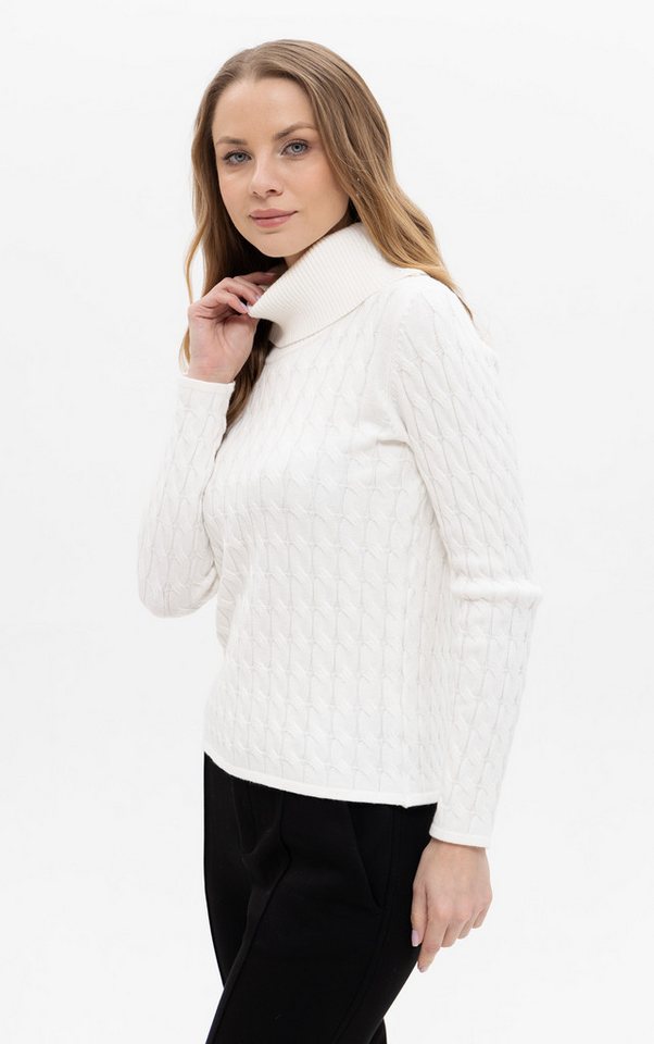 Passioni Rollkragenpullover in Zopfstrick-Optik – Bild 2 von 3