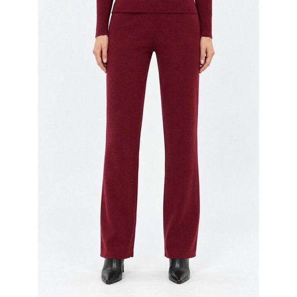 Passioni Strickhose Damen Feinstrick – Gerade Passform, Elastischer Bund