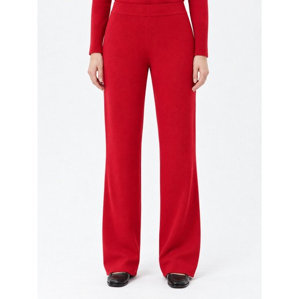 Passioni Strickhose Damen Feinstrick – Gerade Passform, Elastischer Bund