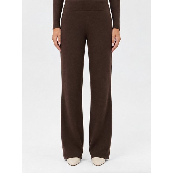Passioni Strickhose Damen Feinstrick – Gerade Passform, Elastischer Bund