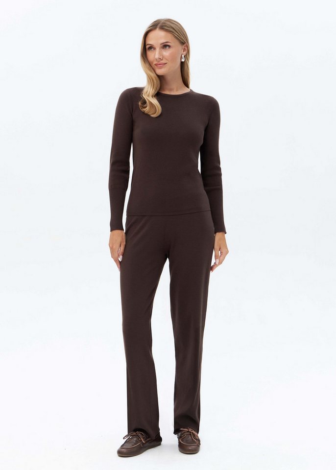 Passioni Strickhose Damen Feinstrick – Gerade Passform, Elastischer Bund – Bild 3 von 4