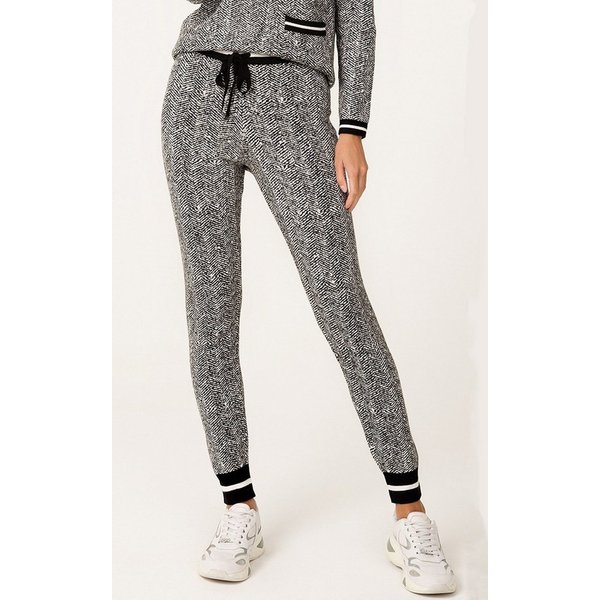 Passioni Strickhose Strickhose mit schwarzem Bund
