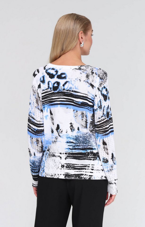 Passioni Strickjacke mit abstraktem Print – Bild 3 von 5