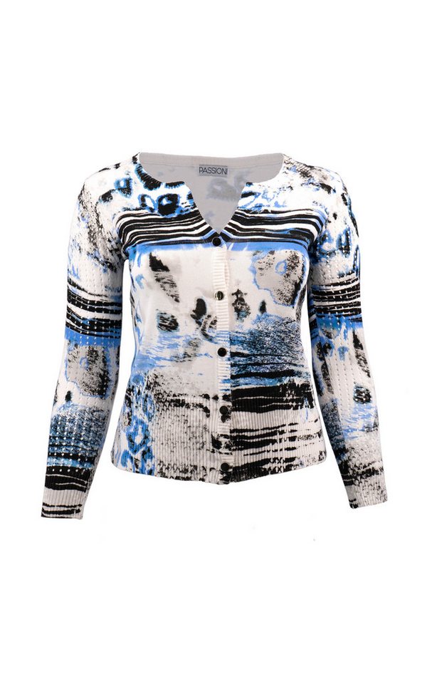 Passioni Strickjacke mit abstraktem Print – Bild 5 von 5