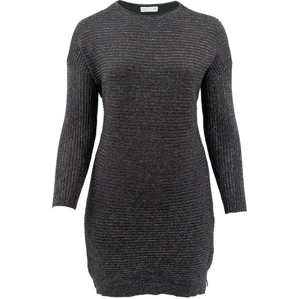 Passioni Strickkleid mit Glitzergarn