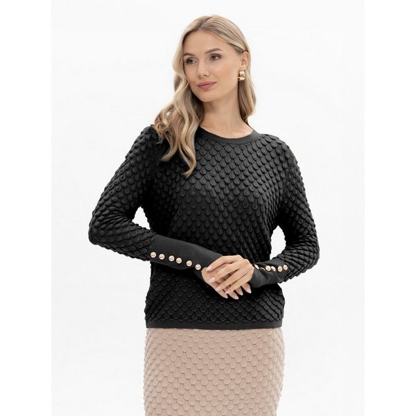 Passioni Strickpullover aus strukturiertem Strick