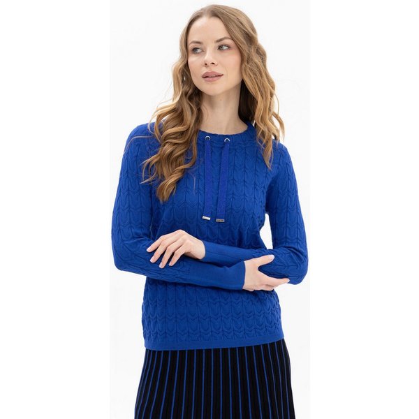 Passioni Strickpullover aus Strukturstrick mit Strass