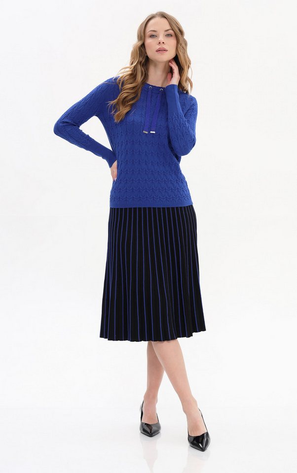 Passioni Strickpullover aus Strukturstrick mit Strass – Bild 2 von 3