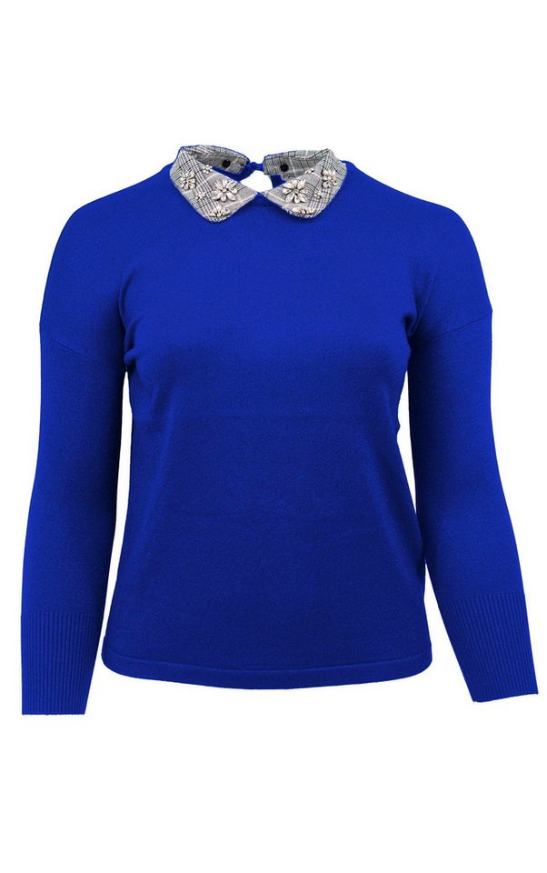 Passioni Strickpullover Glitzerpullover mit Kragen – Bild 4 von 4