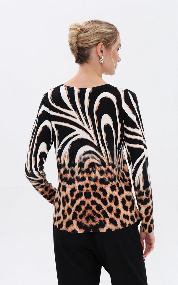 Passioni Strickpullover im Animalprint-Mix – Bild 3 von 5