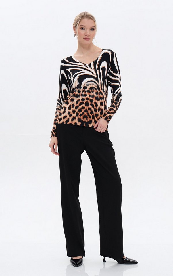 Passioni Strickpullover im Animalprint-Mix – Bild 5 von 5