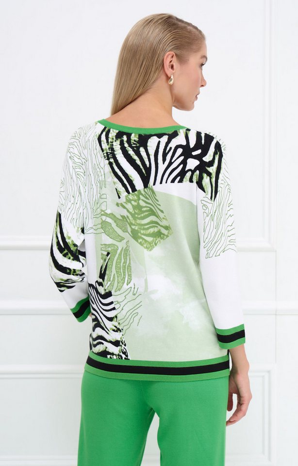 Passioni Strickpullover mit abstraktem Animal-Print – Bild 2 von 5