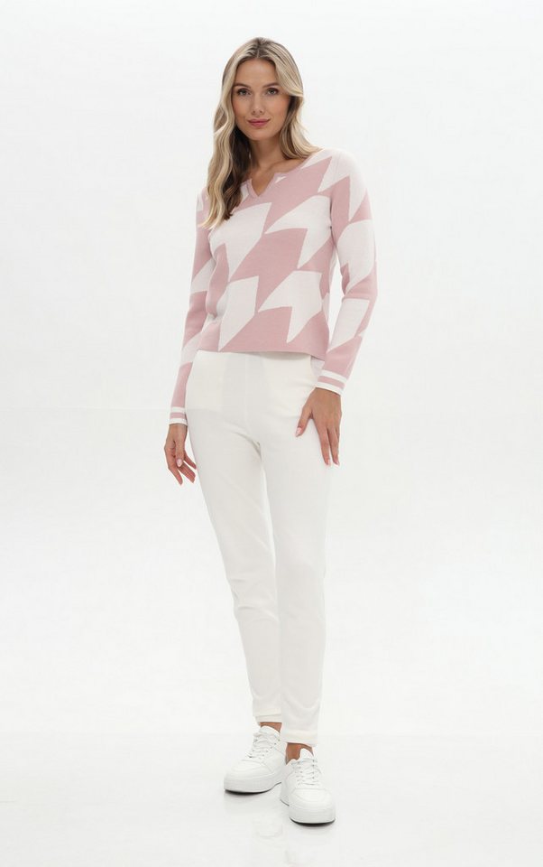 Passioni Strickpullover mit abstraktem Muster – Bild 2 von 3