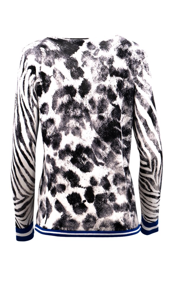 Passioni Strickpullover mit Animal-Mustermix – Bild 3 von 3