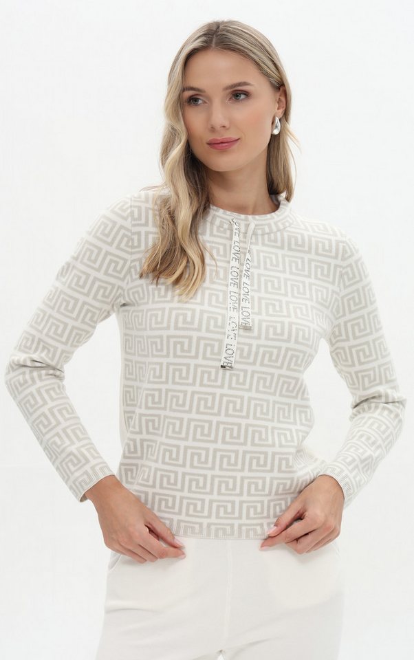 Passioni Strickpullover mit geometrischem Muster – Bild 3 von 5