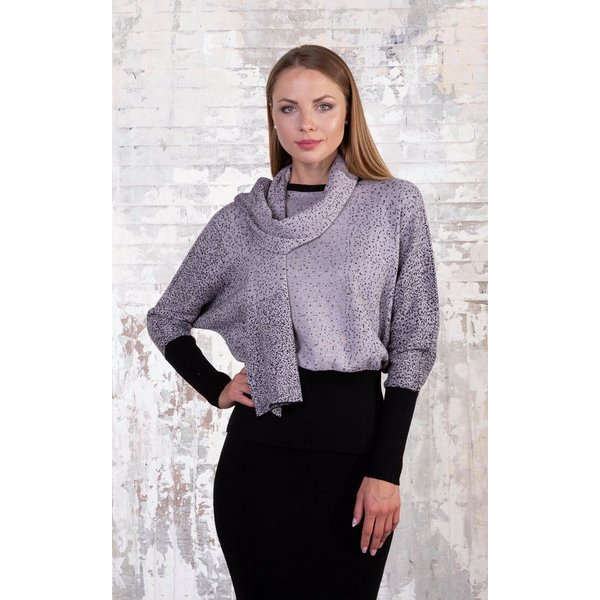 Passioni Strickpullover mit passendem Schal