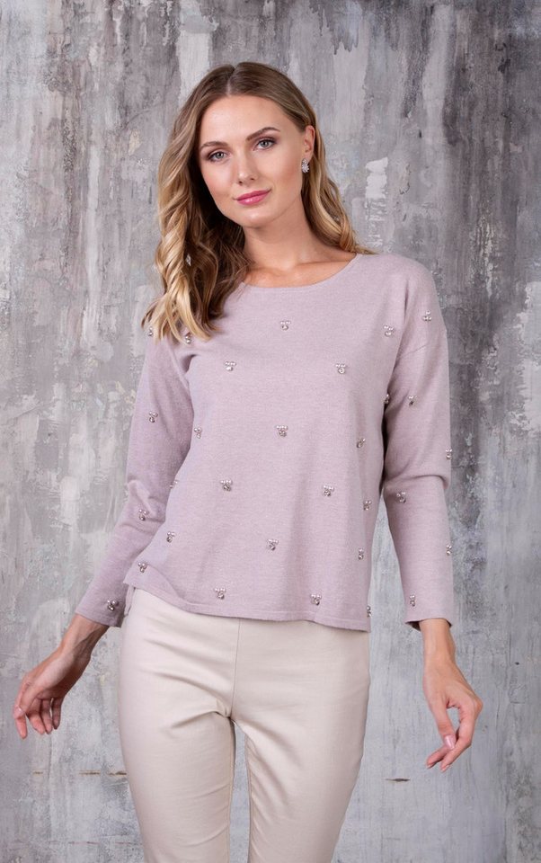 Passioni Strickpullover mit Perlenverzierung – Bild 3 von 4