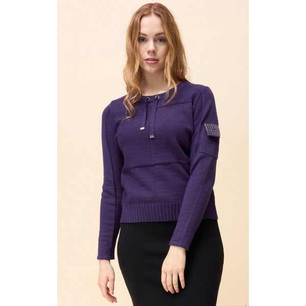 Passioni Strickpullover mit Taschendetail
